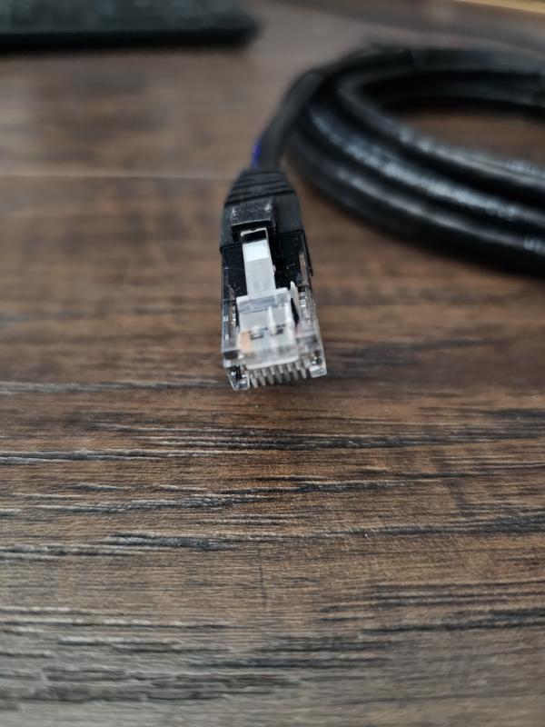 Utilitech 100-ft Cat 6A Black Ethernet Cable RJ456AC100FT