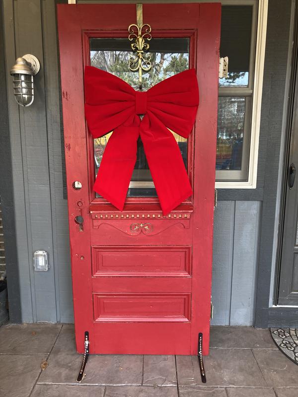 36 inch wide Giant Structural Red Bow [2043-250-60] - $120.00 : Holiday  Manufacturing Inc, Holiday Bows