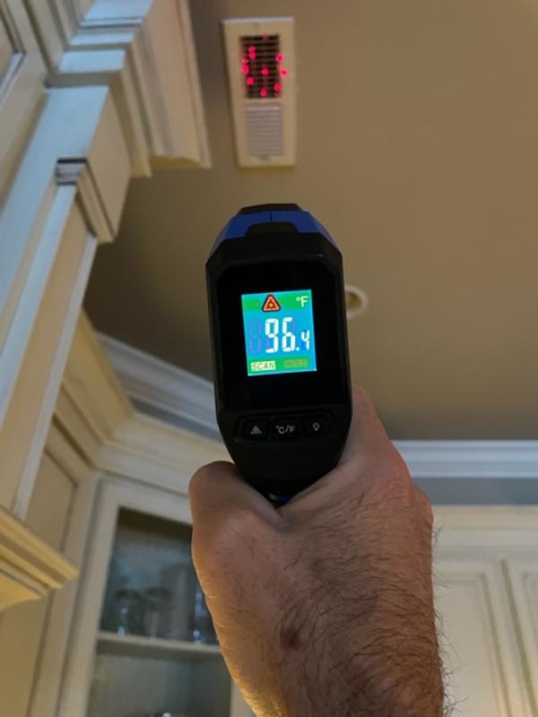 Kobalt Non-contact Lcd Multi Dot Laser Infrared Thermometer in the Infrared  Thermometer department at