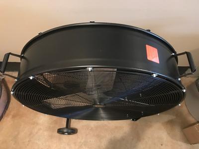 Utilitech 36-in 120-Volt 2-Speed High Velocity Indoor Black Industrial ...
