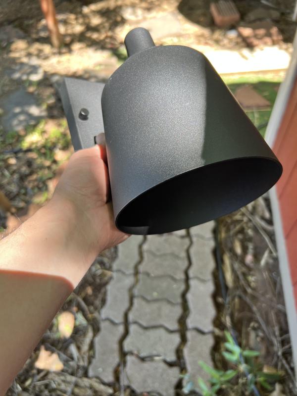 Project Source Paxton 8.27-in H Black Dark Sky Dusk to Dawn