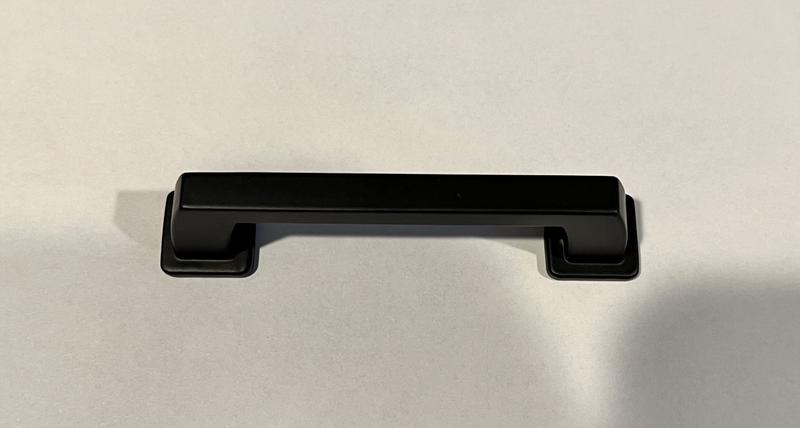 Brainerd Rounded Square 3-in Center to Center Matte Black Rectangular Bar Drawer  Pulls in the Drawer Pulls department at