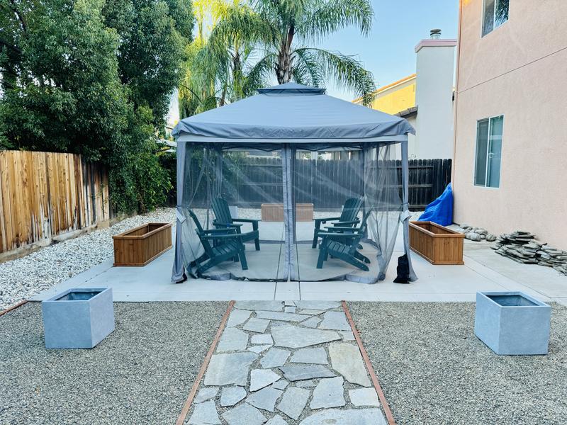 Garvee 11X11 Pop Up Gazebo Mosquito Netting Enclosure Waterproof UV ...