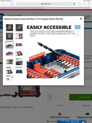 Bosch Custom Case 20-Piece 1/4-in Impact Driver Bit Set Bosch Custom Case 20-Piece 1/4-in Impact Driver Bit Set