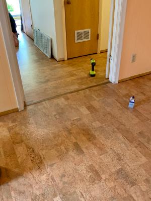 Cork Flooring - Natural Burl With Charcoal Swirls - World Floors