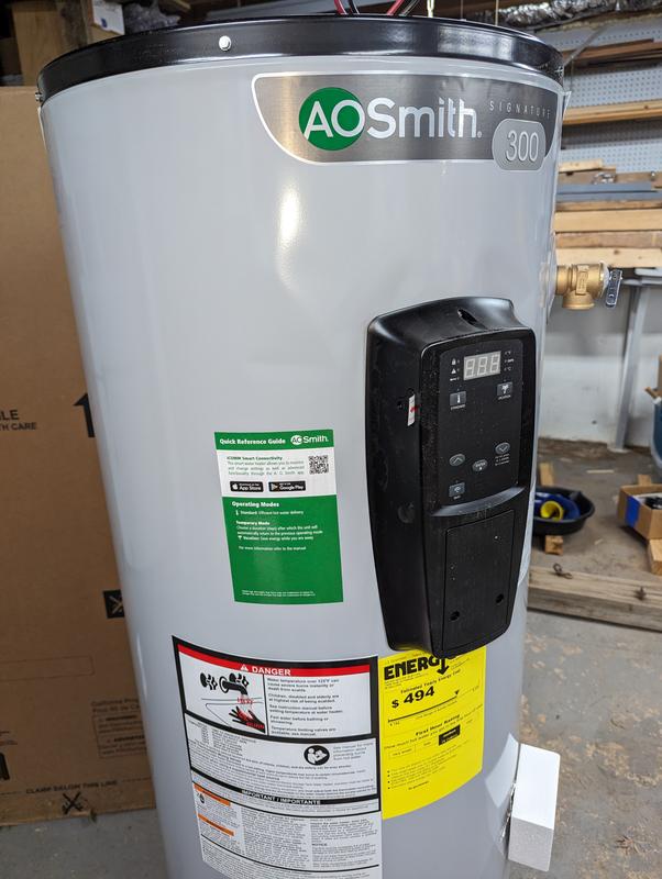 A.O. Smith Signature Premier 50-Gallons Tall 12-year Limited Warranty  5500-Watt Double Element Smart Electric Water Heater at