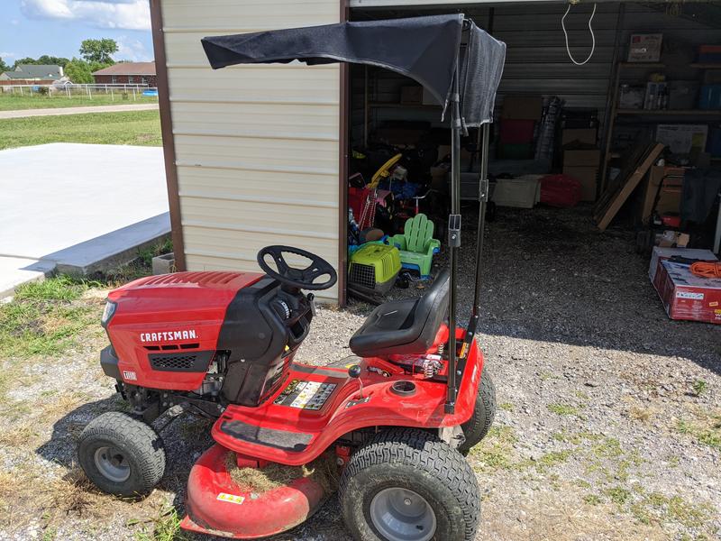 Lawn tractor best sale sun shade