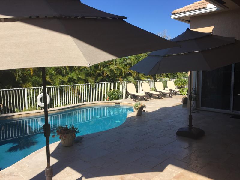 SimplyShade 11-ft Aluminum Tan Auto-tilt Market Patio SimplyShade 11-ft Aluminum Tan Auto-tilt Market Patio