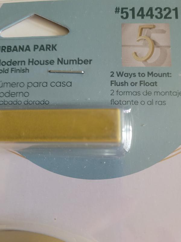 Origin 21 Urbana Park 5-in Gold Number 2 33722PYBLG at Lowes.com