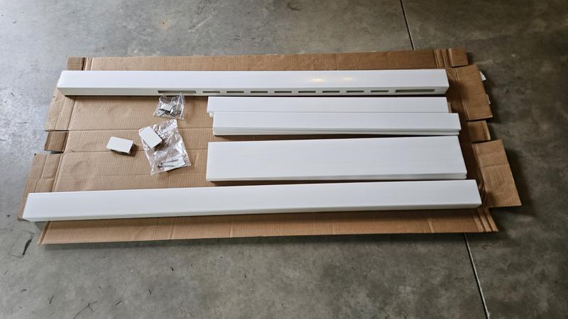 Freedom 36 W x 48 H White Vinyl Outdoor Privacy Screen in the Outdoor ...