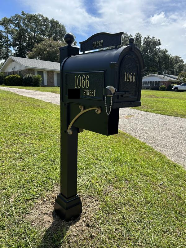 thumbnail image 2 of Whitehall Capitol Extra Large Mailbox - Black Weather-Resistant Mail Storage 2 of 9
