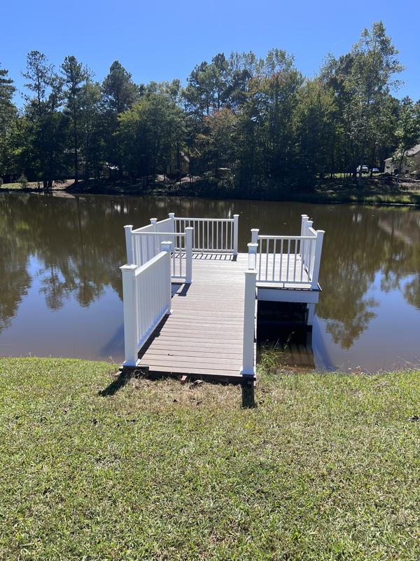 Freedom Camden Pre-assembled 6-ft x 36-in White Composite Deck