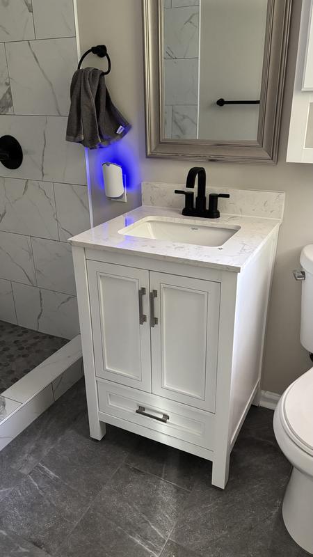 allen + roth Crest Hill 48-in White Undermount Single Sink