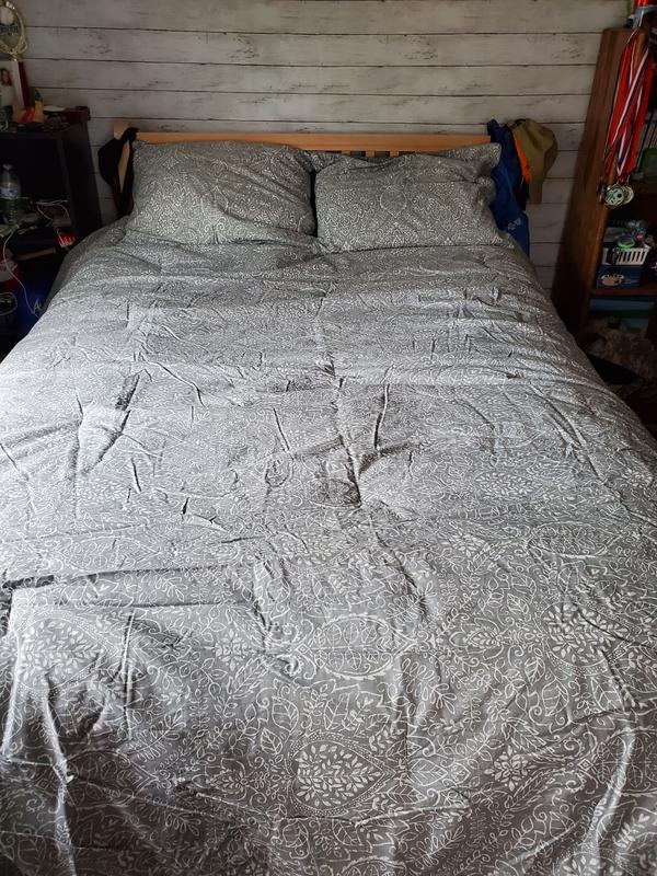 allen + roth Emerton Full/Queen 3 pc comforter set Gray Medallion Full ...