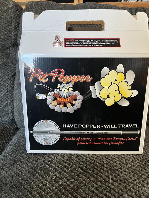 Popper à Popcorn GREAT NORTHERN 6qt - Manche Bois, Aluminium Antiadhésif