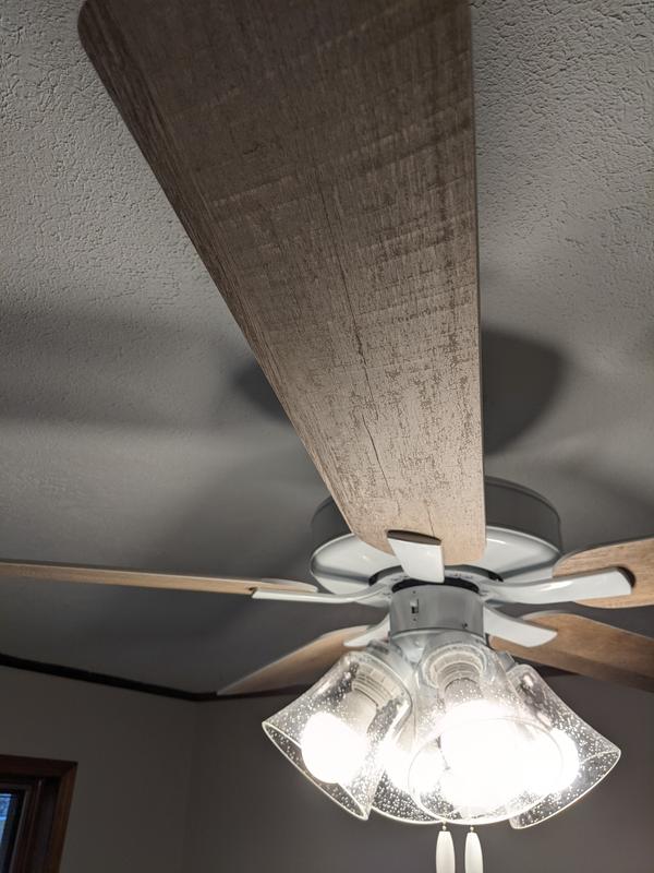 Progress Lighting AirPro Builder Fan 52-in Brushed Nickel Ceiling Fan ...