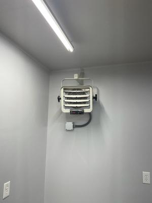 Dr. Infrared Heater Up to 6000-Watt 240-Volt Forced Air Heater (14.5-in L x  14.5-in H Grille) in the Electric Wall Heaters department at Lowes.com