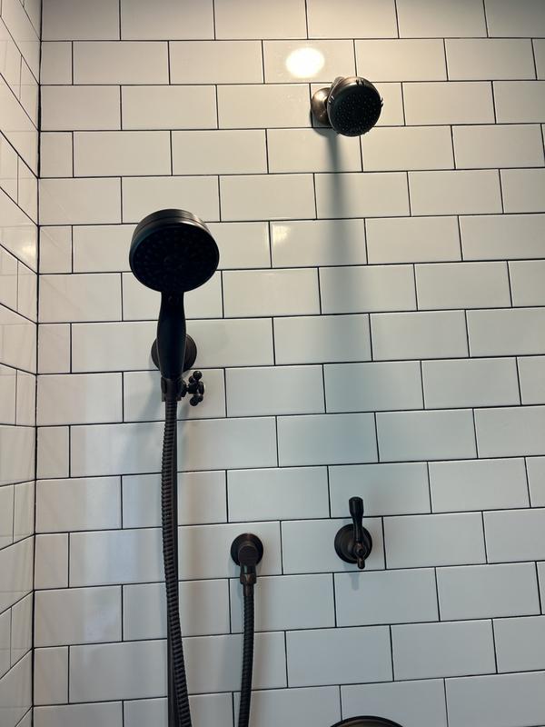 Delta Venetian Bronze 3.625-in Round Handheld Shower Head 1.75 GPM ...