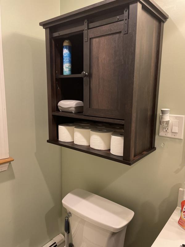 Furniture of America Kilrea Traditional Over The Toilet Shelf Organizer by, Size: Sand Black/Light Pure Copper, Bronze