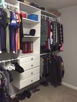 Easy Track 8 Ft W X 7 Ft H White Wood Closet Kit At Lowes Com
