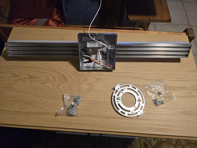 Project Source Blair 24-in 1 Light Brushed Nickel Integrated LED ...