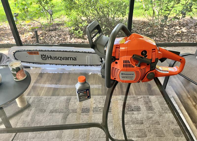 Husqvarna 450 Rancher 50.2-cc 2-cycle 20-in Gas Chainsaw in the Chainsaws  department at