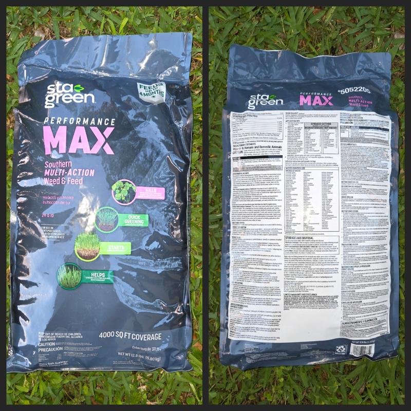 Sta-Green Performance Max 12.8-lb 4000-sq ft 29-0-10 Weed & Feed ...