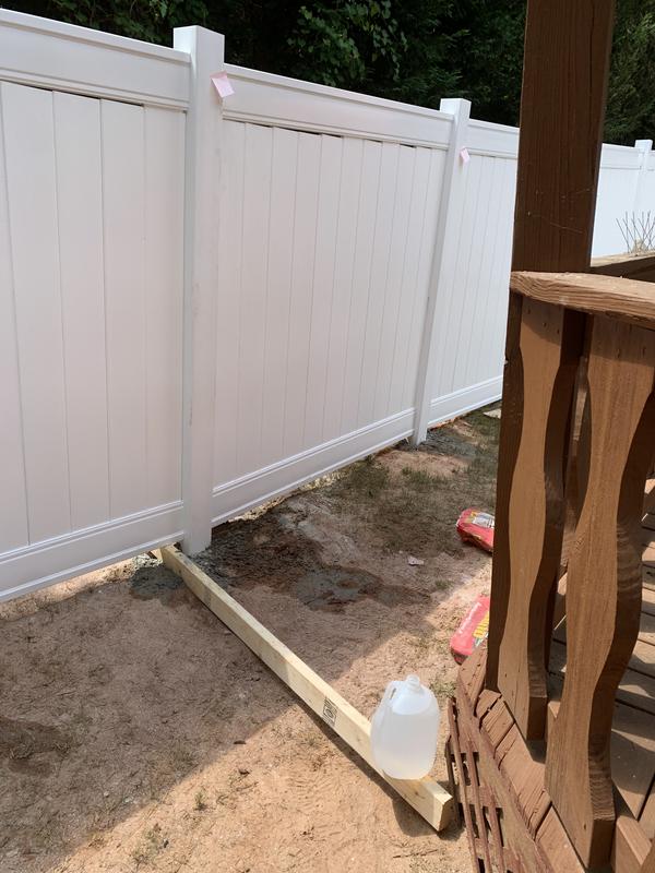 How To Cut Vinyl Fence To FIT Shorter Sections Cutting
