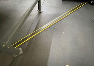 D-Line 6-ft x 3.25-in PVC Black and Yellow Overfloor Cord