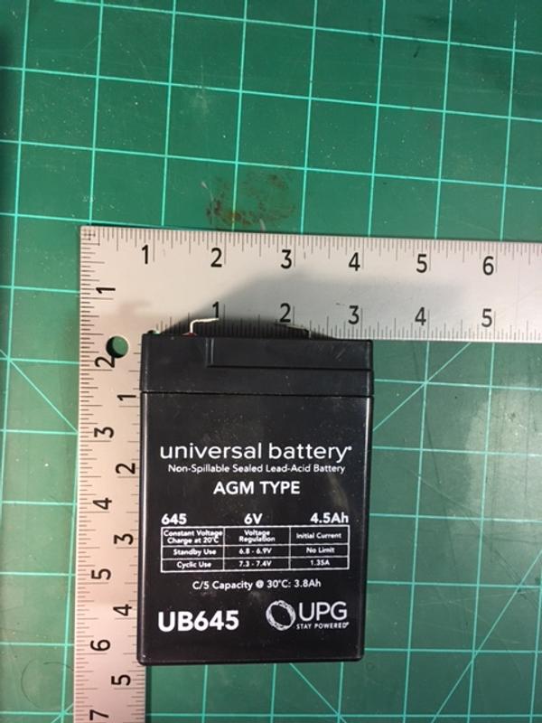 UPG 6-Volt 4.5 Ah Sealed Lead Acid (SLA) AGM Rechargeable Battery UB645 -  The Home Depot