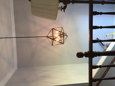 luthiel！！ Quoizel Liberty Park 4-Light Gold Transitional Geometric