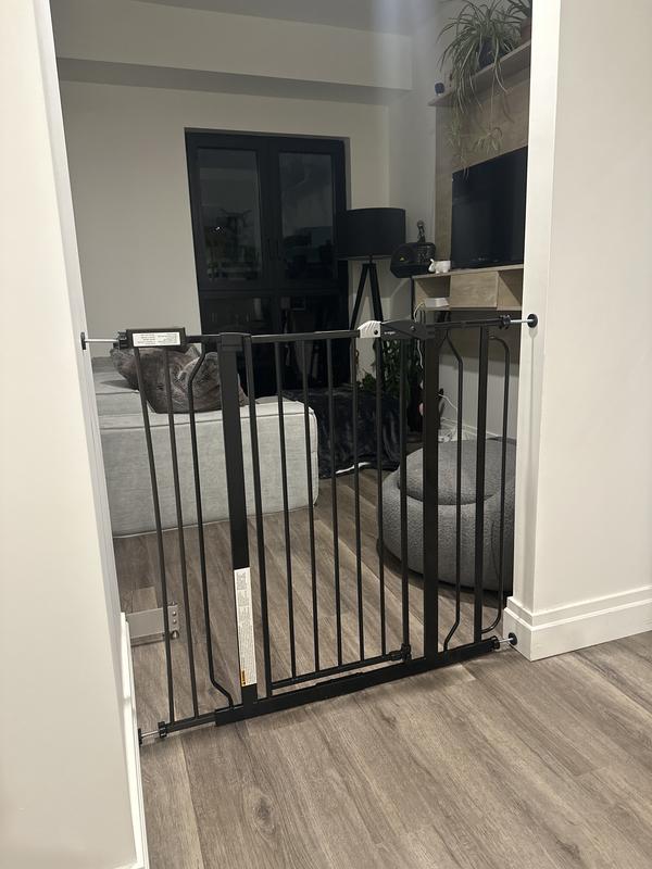 Regalo Gate Extension 4-in x 36-in Pressure/Hardware Mounted Bronze ...