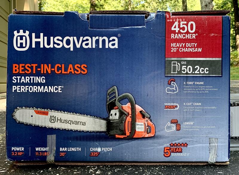 Husqvarna 450 Rancher 50.2-cc 2-cycle 20-in Gas Chainsaw in the Chainsaws  department at