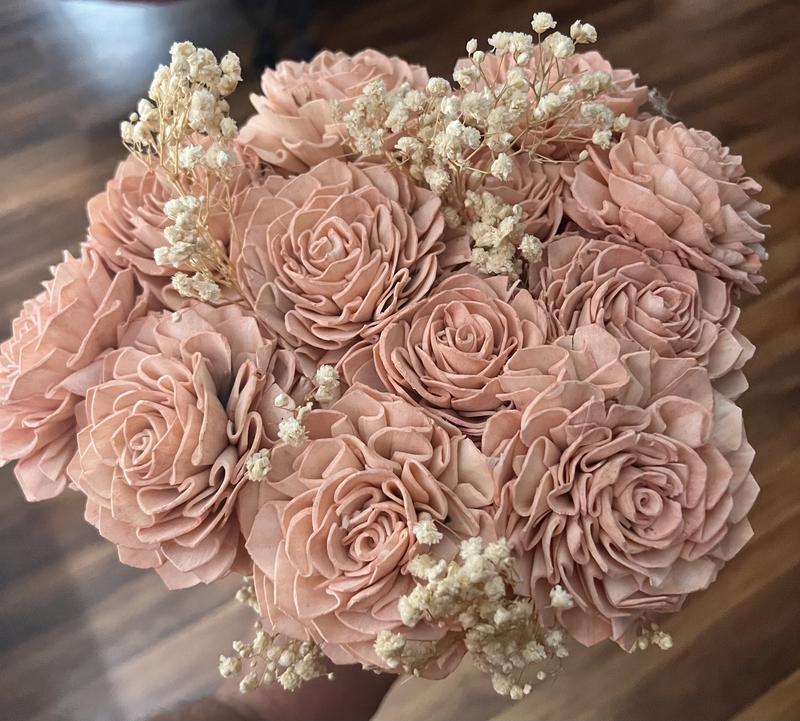 Lowe's 20-in Peach Indoor Rose Artificial Flower L09340 at Lowes.com