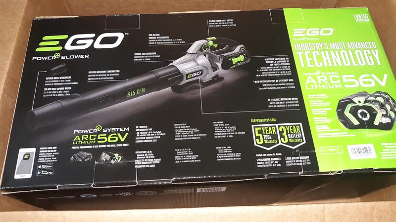 Ego Power+ Blower 615 CFM Kit with 4Ah Battery LB6153