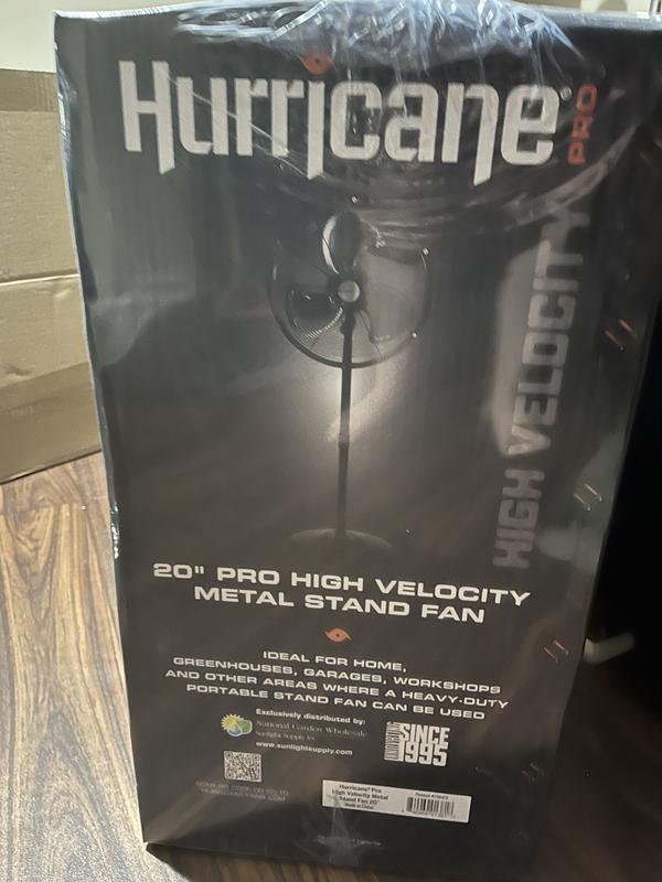 Hurricane® Pro High Velocity Oscillating Metal Stand Fan 20 - HGC7364 –  Hurricane fans