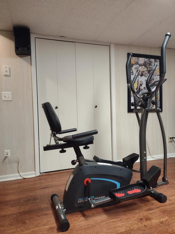 Body Flex Sports Body Champ 3 in 1 Elliptical and Bike Trio