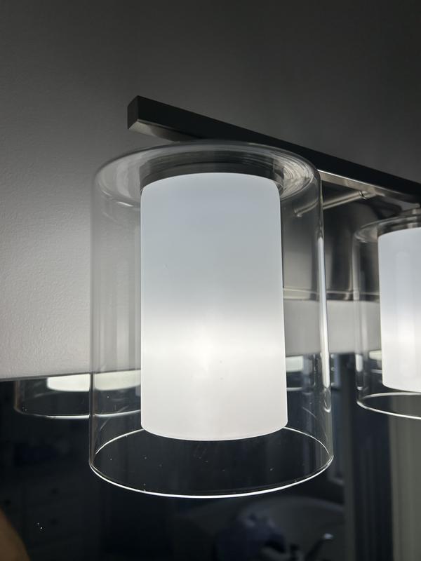 Aspen Creative Corporation 5.5-in 1-Light Satin Nickel Transitional ...