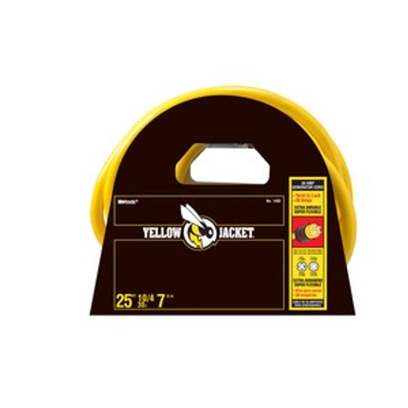 Yellow Jacket 25-ft 10/4 4 Prong Yellow Indoor/Outdoor STW Super