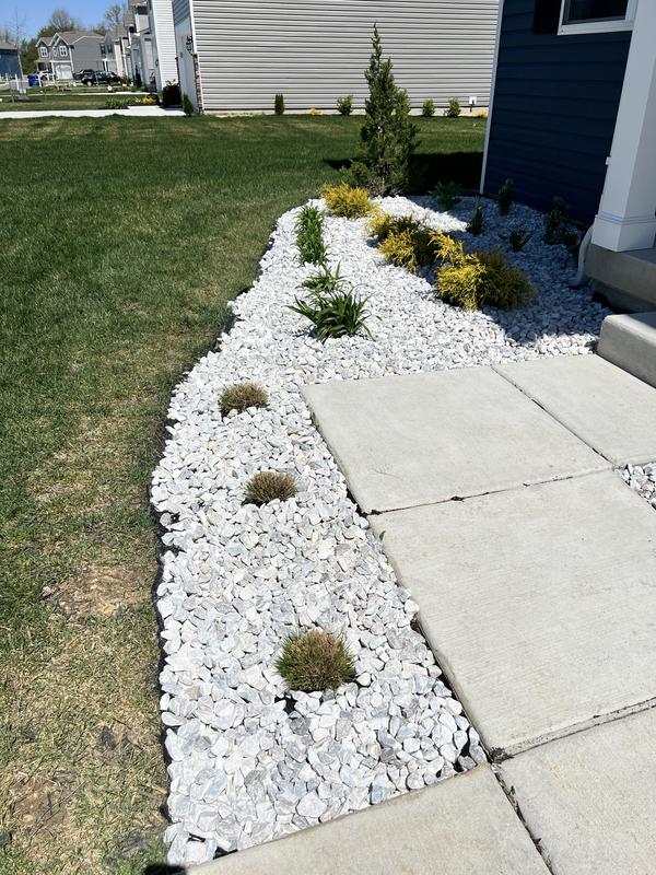 Pool White Marble Chips 25 Pounds For Landscaping Backyards Craft or Walkways 