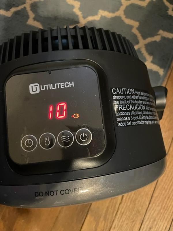 Utilitech Up to 1500-Watt Fan Baseboard Indoor Electric Space Heater with  Thermostat in the Electric Space Heaters department at Lowes.com