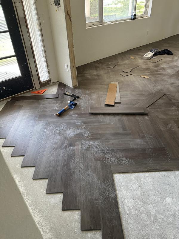 ProCore Plus (Sample) Herringbone Brookewood Waterproof Wood Look Interlocking Luxury Vinyl Plank ProCore Plus (Sample) Herringbone Brookewood Waterproof Wood Look Interlocking Luxury Vinyl Plank