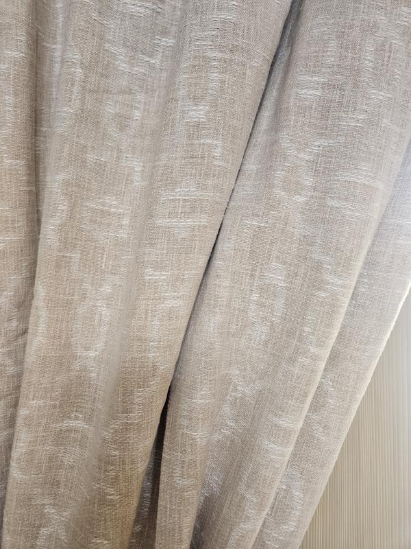 allen + roth 84-in Linen Trellis Room darkening Interlined Back tab ...