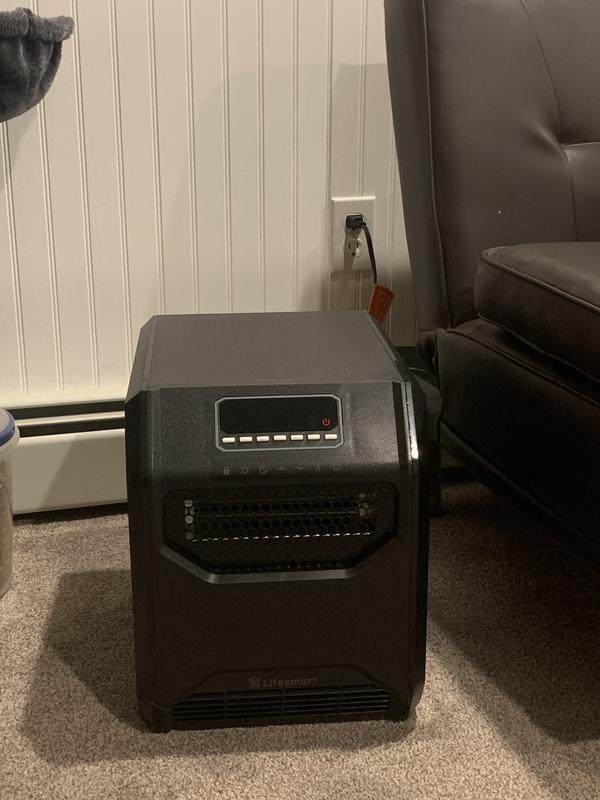 Lifesmart Up to 1500-Watt Infrared Quartz Cabinet Indoor Electric Space  Heater with Thermostat and Remote Included in the Electric Space Heaters  department at Lowes.com