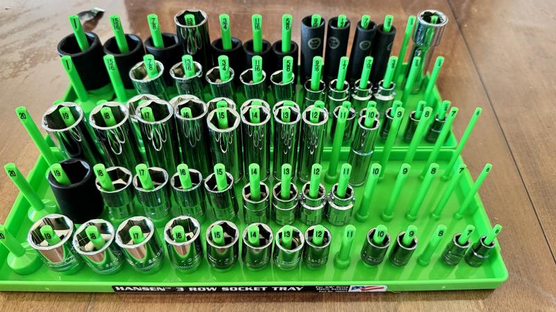 Hansen Global Plastic Socket storage 6 Socket Storage Trays in the Tool ...