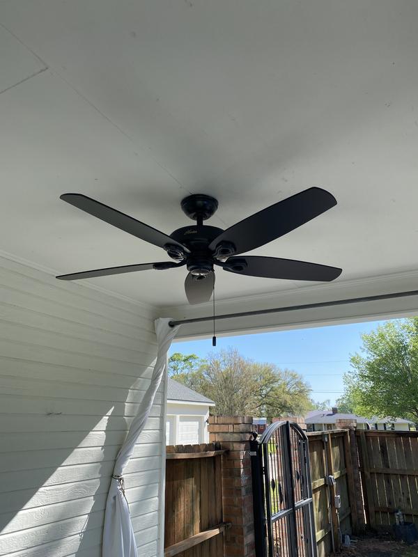 Hunter Colby 52 Matte Black Outdoor Ceiling Fan Reviews Shelly