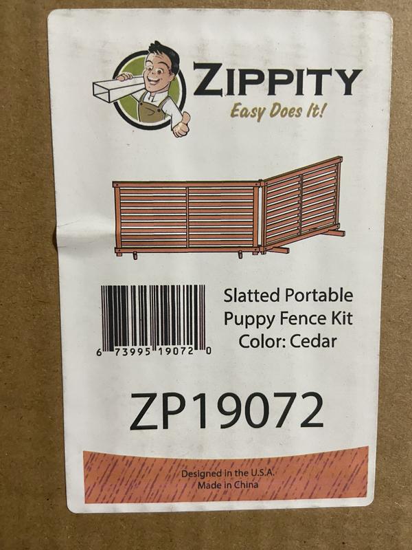 Zippity Outdoor Products WoodTek Vinyl Portable Puppy 2-ft H x 3.5-ft W ...