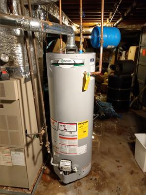 A.O. Smith Signature 40-Gallon Tall 6-year Limited 34000-BTU Natural Gas  Water Heater at Lowes.com