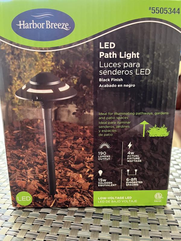 Harbor Breeze 190 -Lumens 4 -Watt Black Low voltage