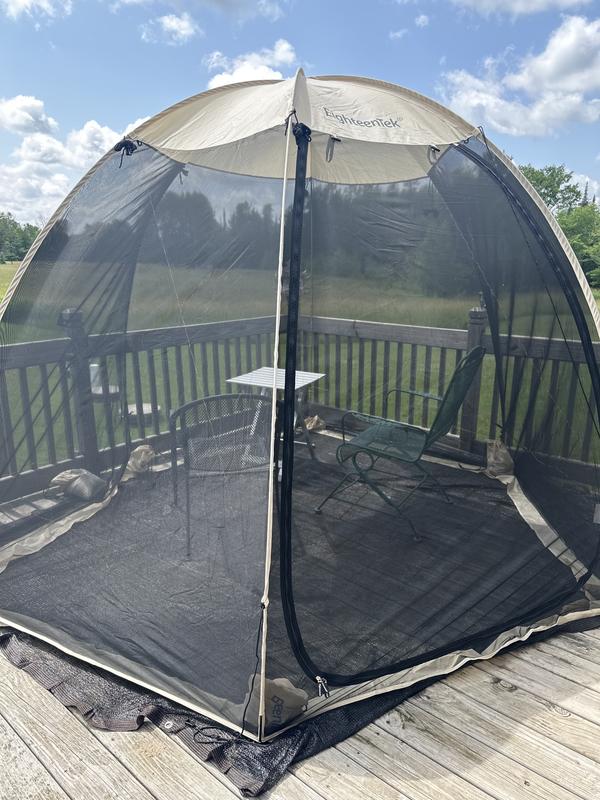 pop up screen tent with floor